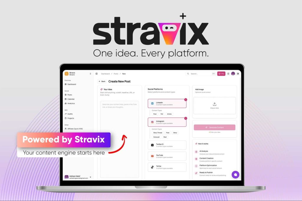 Build an AI Content Engine with Stravix for $50 ($550 off)