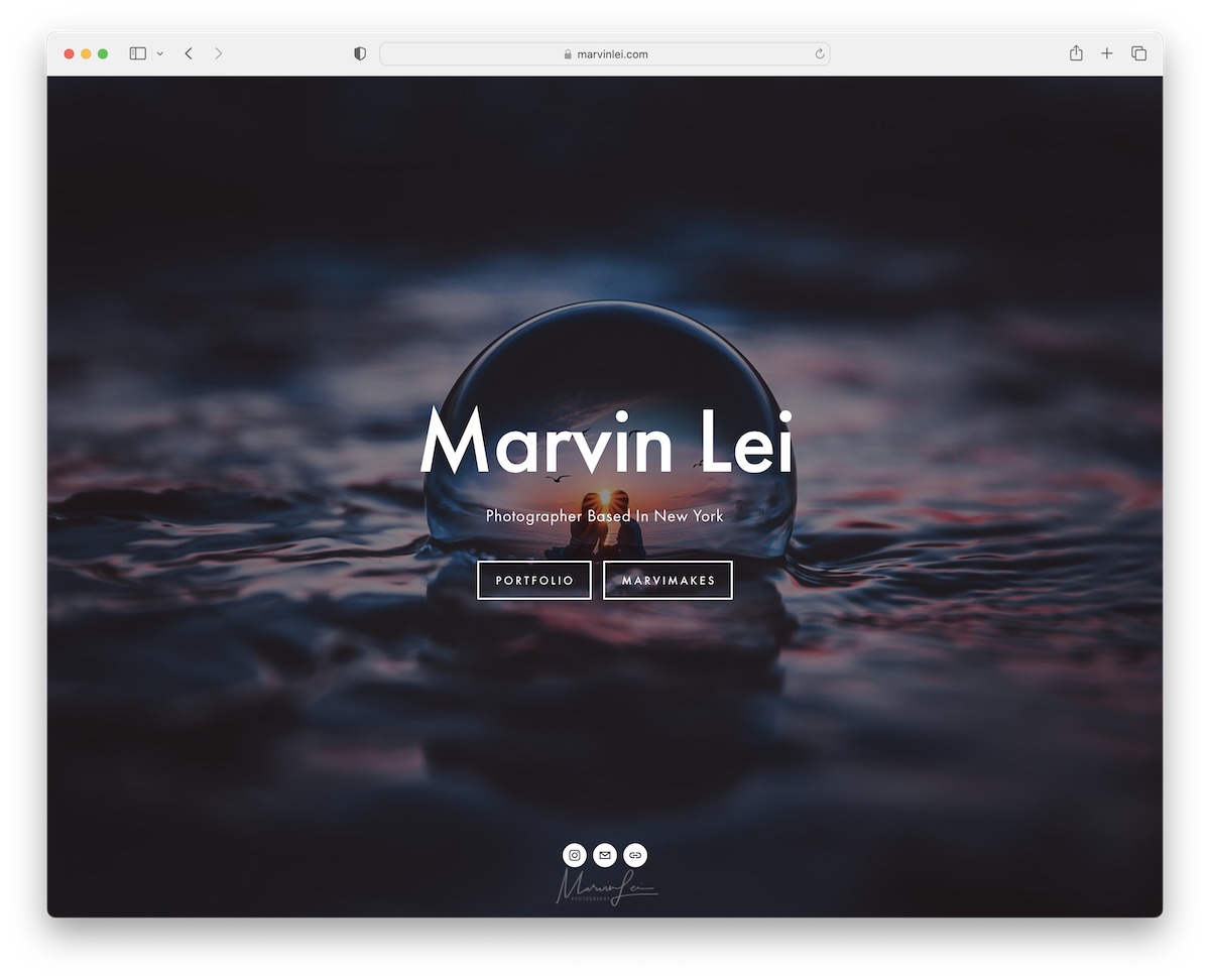 squarespace photography examples