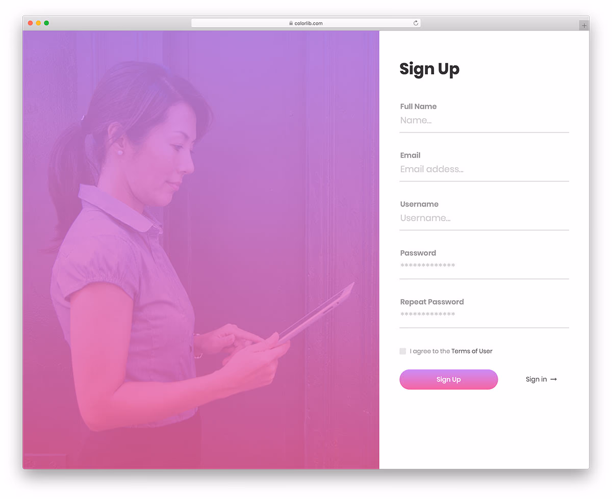 bootstrap registration forms